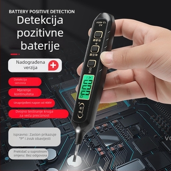 Pen za mjerenje napona s digitalnim prikazom, inteligentna indukcijska detekcija, višenamjensko mjerenje, detekcija prekida vodiča, za elektromontere