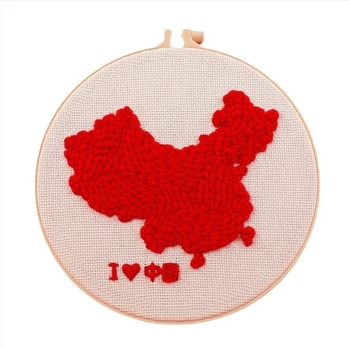 Shiyu poke embroidery kit — kineskog stila, DIY materijal paket, prilagođeno pakiranje, težina 1