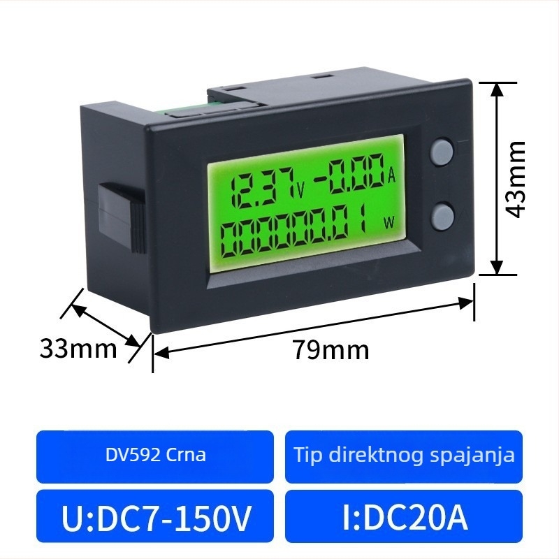 CHKL AC digitalni wattmeter – mjerenje napona, struje, snage i frekvencije