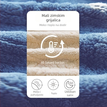 Ženski flanel haljina i spavaćica, podstavljene, debele, srednje duljine