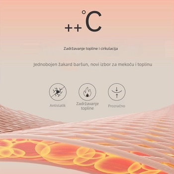 Ženski flanel haljina i spavaćica, podstavljene, debele, srednje duljine