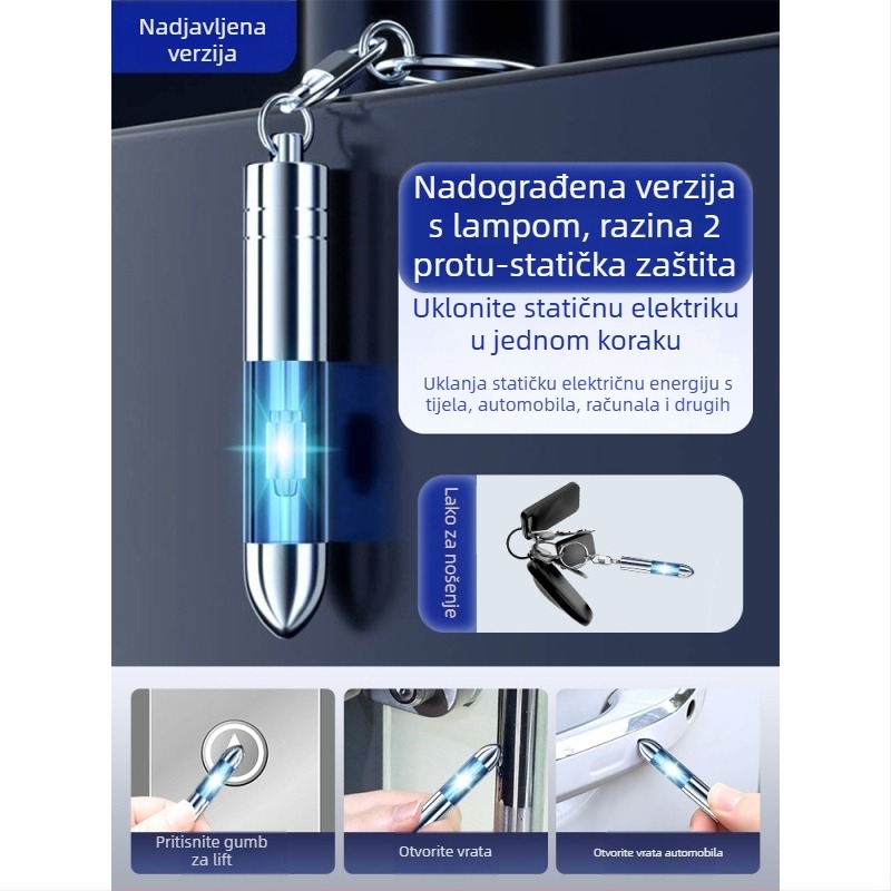 Plastični antistatni discharger za ključeve – Friendly, višenamjenski alat za otpuštanje statičkog naboja