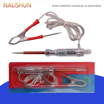 Automobilska električna testna olovka s digitalnim zaslonom, ABS kućište, 12–24V, 48 g