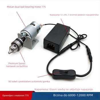 Mini multifunkcionalna ručna bušilica za DIY — visok moment, visoka brzina, 36V, pogodno za nehrđajući čelik.