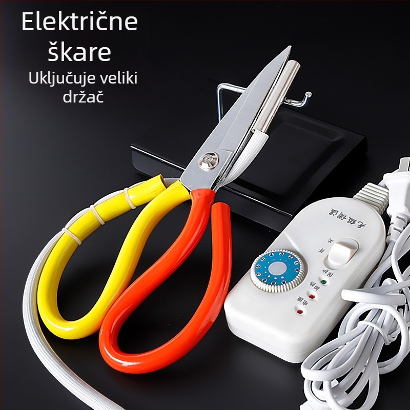 Grijane električne škare za krojenje sa prekidačem, 36V, oštrice od nehrđajućeg čelika, temperaturno podešavanje