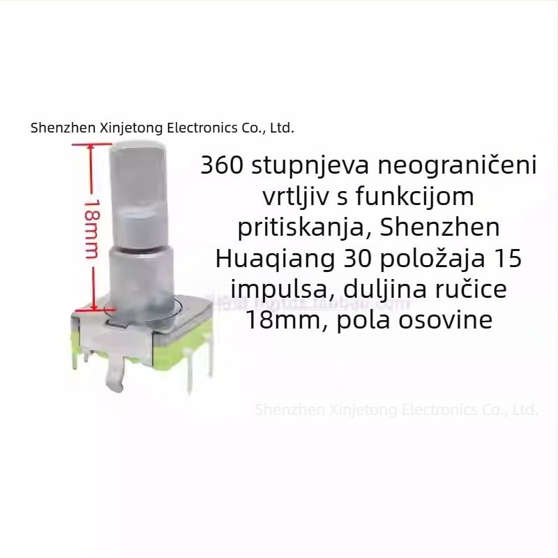 Ljv navigacijski potenciometar glasnoće za auto DVD/radio — 360° okretanje s pritiskom