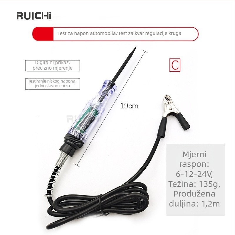 Ruichi tester automobilskih krugova, raspon 3-70V, model Al661185100703