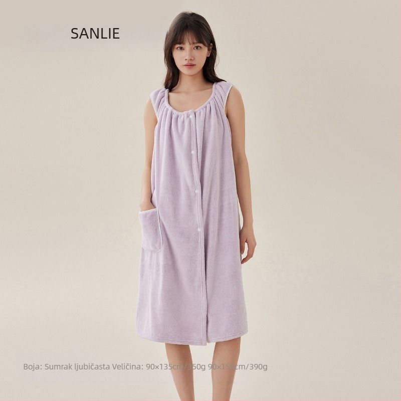 Nosivi kupaonski ručnik s konvertibilnim dizajnom, velur, 370 g, poliestersko/poliamidno vlakno