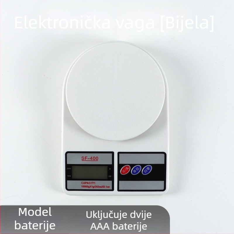 SF400 elektronička kuhinjska vaga – visoka preciznost, plastično kućište, Liuxin