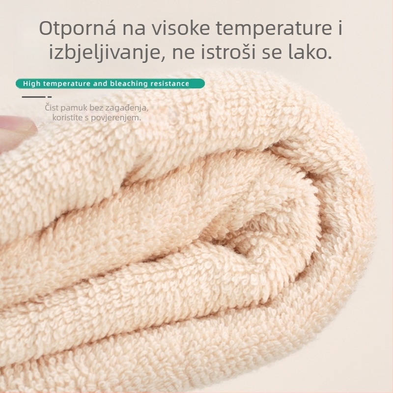 Kozmetički ručnik za lice, otporan na izbjeljivanje, 100% pamuk, debeli, otporan na visoke temperature, brzo upijanje (0–5 s)