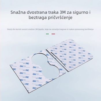 YUKE Zaštitna folija za središnju ploču za Tesla Model 3/Y — filc-karbonski PVC, otporan na visoke/niže temperature, otporan na ogrebotine, otporan na otiske prstiju
