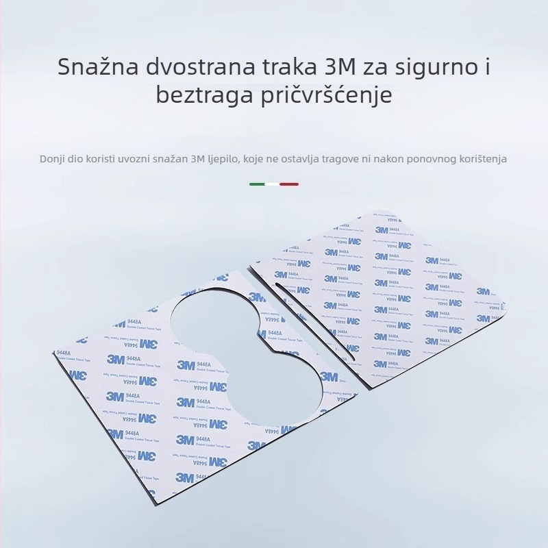 YUKE Zaštitna folija za središnju ploču za Tesla Model 3/Y — filc-karbonski PVC, otporan na visoke/niže temperature, otporan na ogrebotine, otporan na otiske prstiju