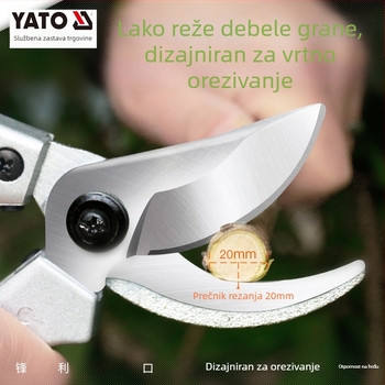 Yato škare za rezanje cvijeća i voćaka, škare za cijepljenje, rez debelih grana, drška od čelika srednjeg ugljika