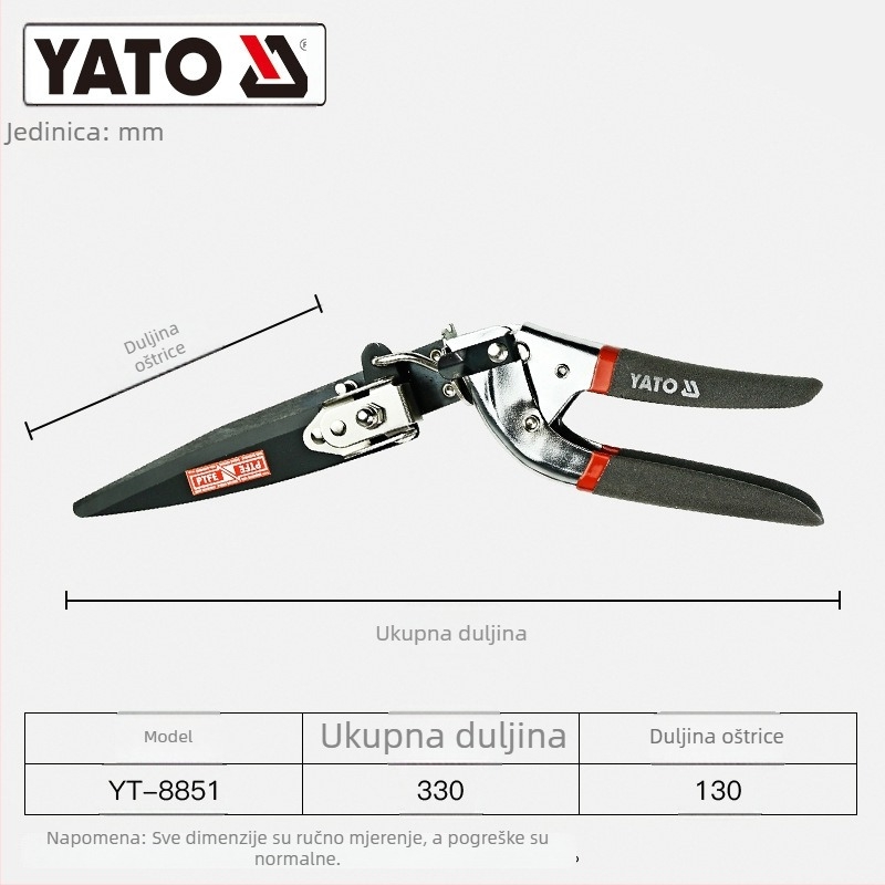 Yato škare za rezanje cvijeća i voćaka, škare za cijepljenje, rez debelih grana, drška od čelika srednjeg ugljika