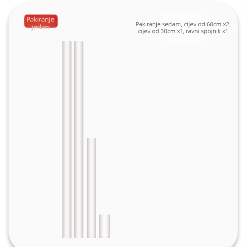 Set za križno šivanje s PVC cijevi, 9CT, nordijski stil, uključuje klips