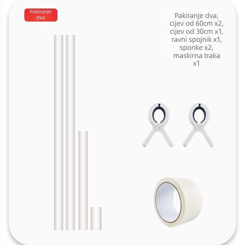 Set za križno šivanje s PVC cijevi, 9CT, nordijski stil, uključuje klips