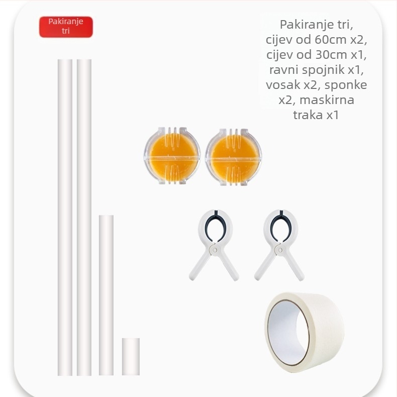 Set za križno šivanje s PVC cijevi, 9CT, nordijski stil, uključuje klips