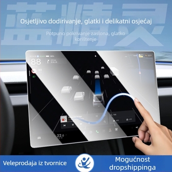 Zaštitno staklo za zaslon navigacije u automobilu – LJL-057, jednokomponentno oblikovanje, otporno na visoke i niske temperature, otporno na ogrebotine i masnoću, univerzalna kompatibilnost