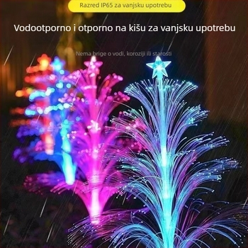 Solarna lucna meduza za vanjsku upotrebu – optičko vlakno, IP65, 5–10W, nehrđajući čelik, zona osvjetljenja 3–5 m², trajanje 6–12 sati