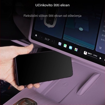 Silikonska traka za zaštitu zaslona Xiaomi Su7 – središnja kontrola navigacije, zaštitni pokrov unutrašnjosti automobila, bez logotipa, bez prilagodbe