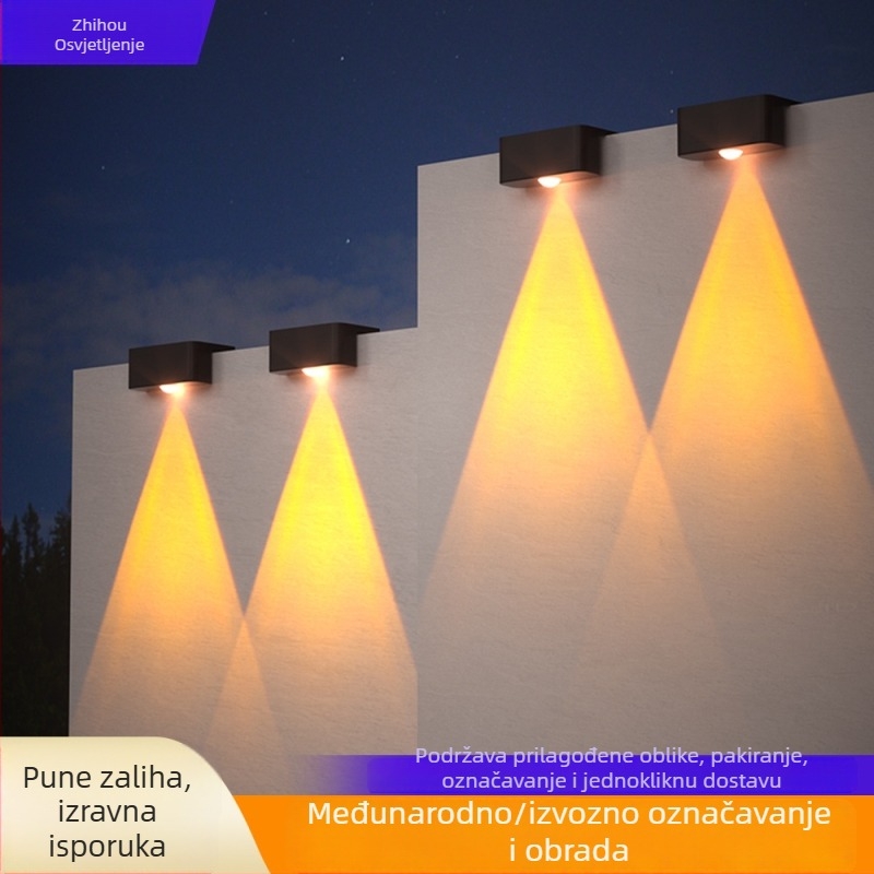 Solarske LED svjetla za stepenice, model 2405, SMD2835, 5W, 1.2V, 6–12 sati rada