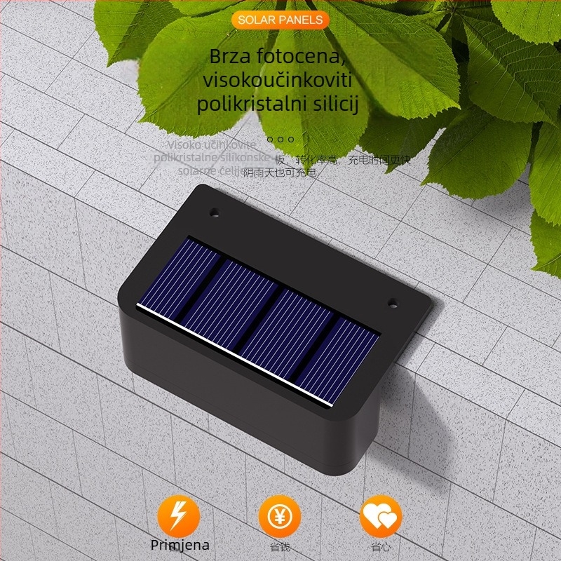 Solarske LED svjetla za stepenice, model 2405, SMD2835, 5W, 1.2V, 6–12 sati rada