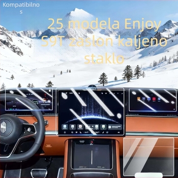 Staklena zaštitna maska za navigacijski zaslon automobila, univerzalna kompatibilnost, jednopolna izrada, protiv otisaka prstiju, marka Qiu Yiming