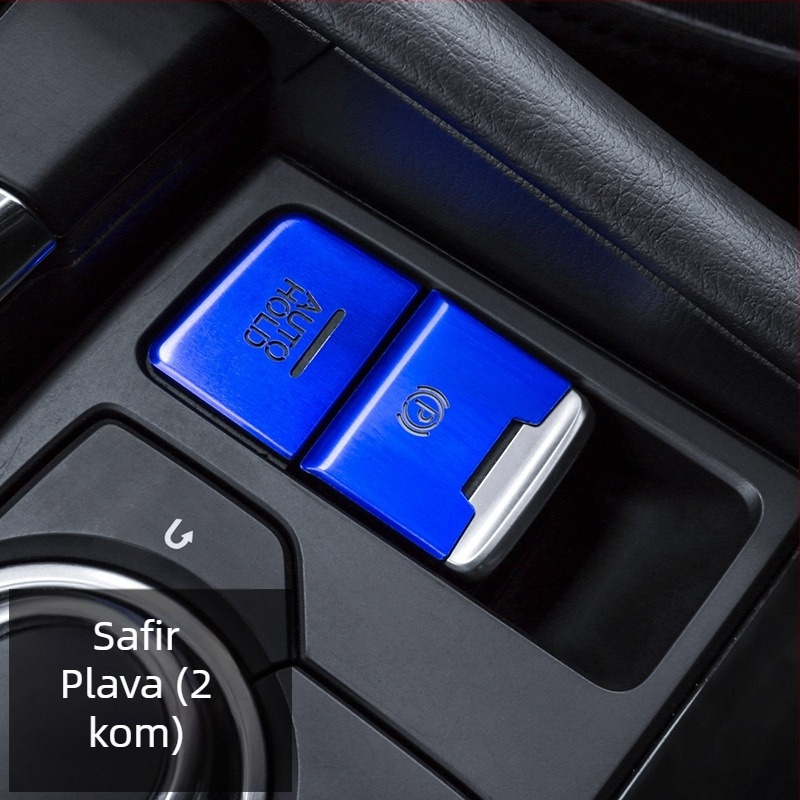 Aluminijska naljepnica za elektroničku ručnu kočnicu i gumbe multimedije Mazda 3 / CX-4 / CX-5, lijeva i desna, prilagodljivo