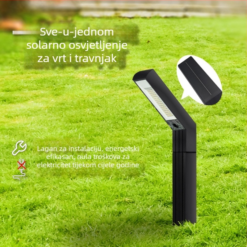 Solarna vanjska vrtna svjetiljka s LED, 5W, IP65, domet 15–30 m²