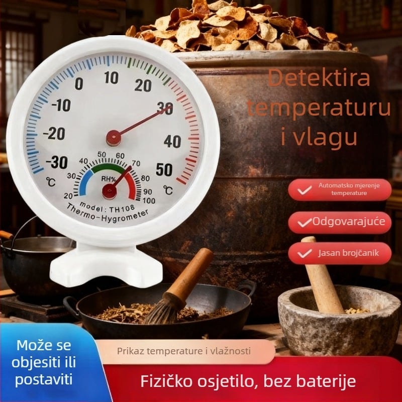 Unutarnji higrometar, bez baterija, kompaktan HT-1