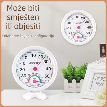 Unutarnji higrometar i termometar – bez baterije, kompaktan, HT-1