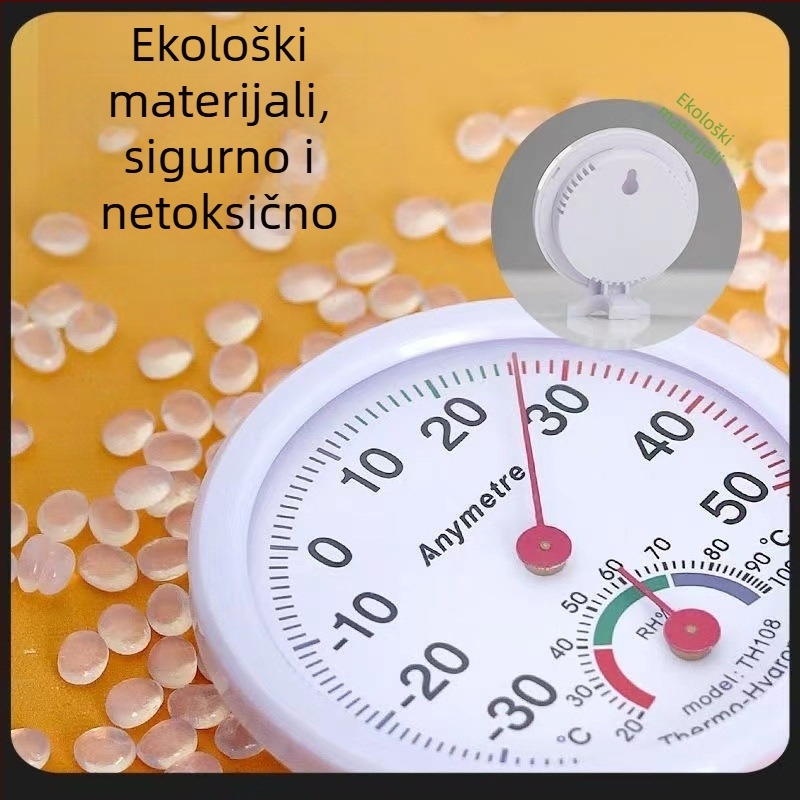 Unutarnji higrometar i termometar – bez baterije, kompaktan, HT-1