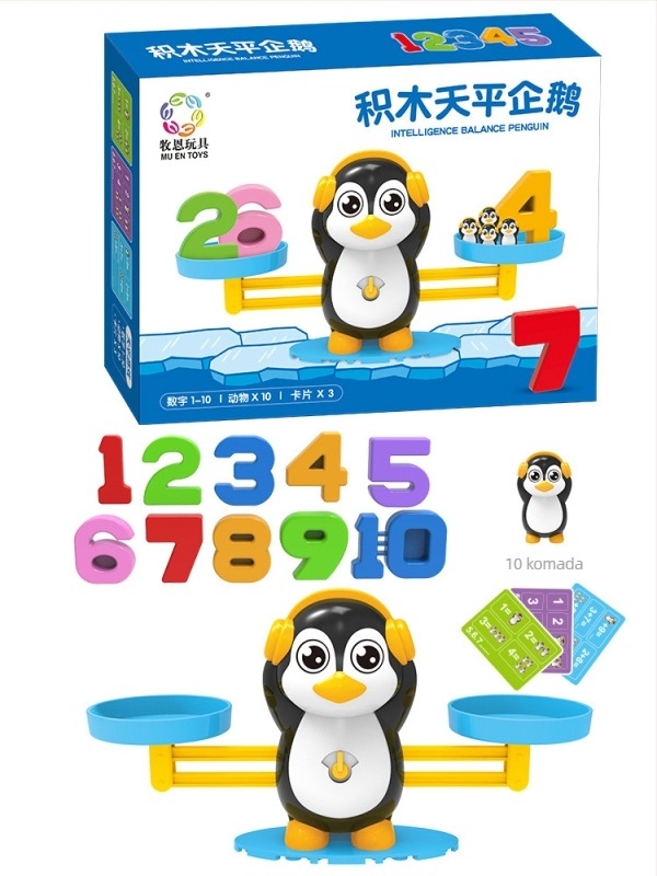 Majmunova balansna igračka za djecu — rano matematičko obrazovanje, stolna igra zbrajanja i oduzimanja, plastična konstrukcija; uzrast 4–6 godina; nije električno; brend Le again