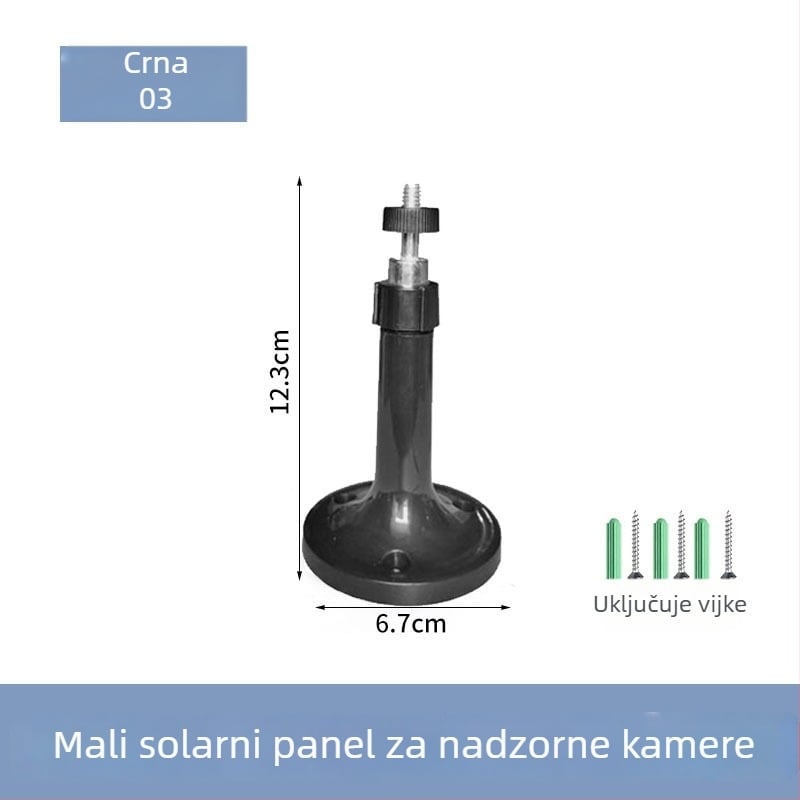 Držač za kameru s 360° rotacijom i višestrukim kutovima, za unutarnju i vanjsku upotrebu, univerzalni nosač (plastika)
