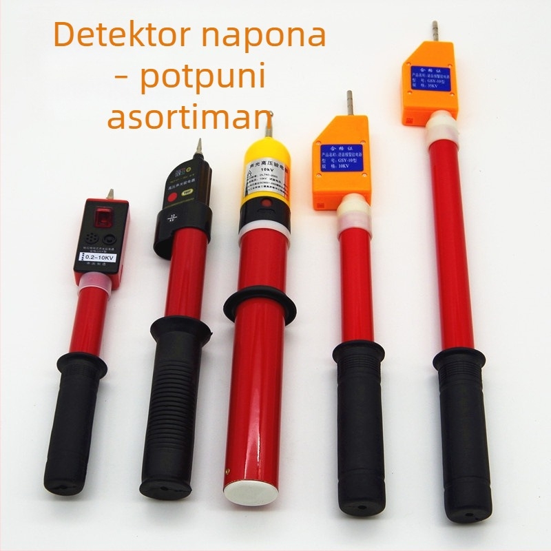 Miniaturni elektroskop visokog napona, štapićnog oblika s teleskopskom cijevi, s akusto-optičkim indikatorom, 10 kV