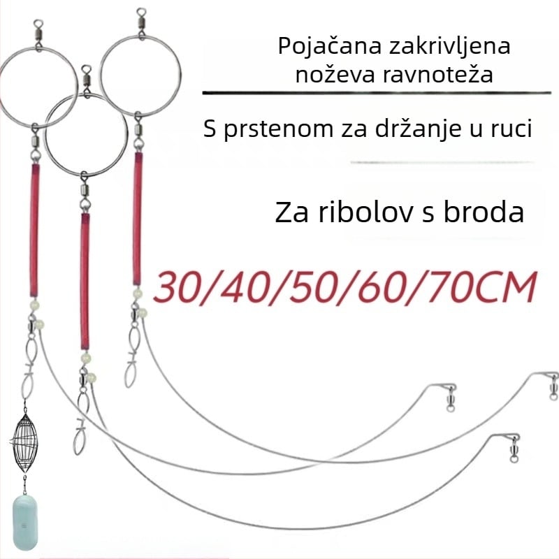 Ribolovni rig za brod, duboko more, zakrivljeni jednostrani nosač, nehrđajući čelik – marka Chiyoeda takeji