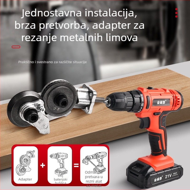 Jinchengtai 220V nastavak za bušilicu s podesivim rezačem ploča za željezne ploče