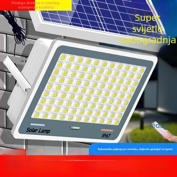 Solarna vanjska lantern za dvorište, IP67, daljinski upravljač, 6V, raspon osvjetljenja 200 m²+, 12–16 sati rada, Fire Dragon