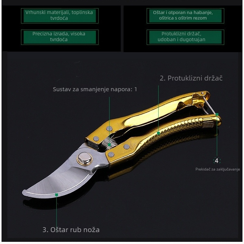 Škarice za debele grane za stabla i voćne grane (Brend: Unique)