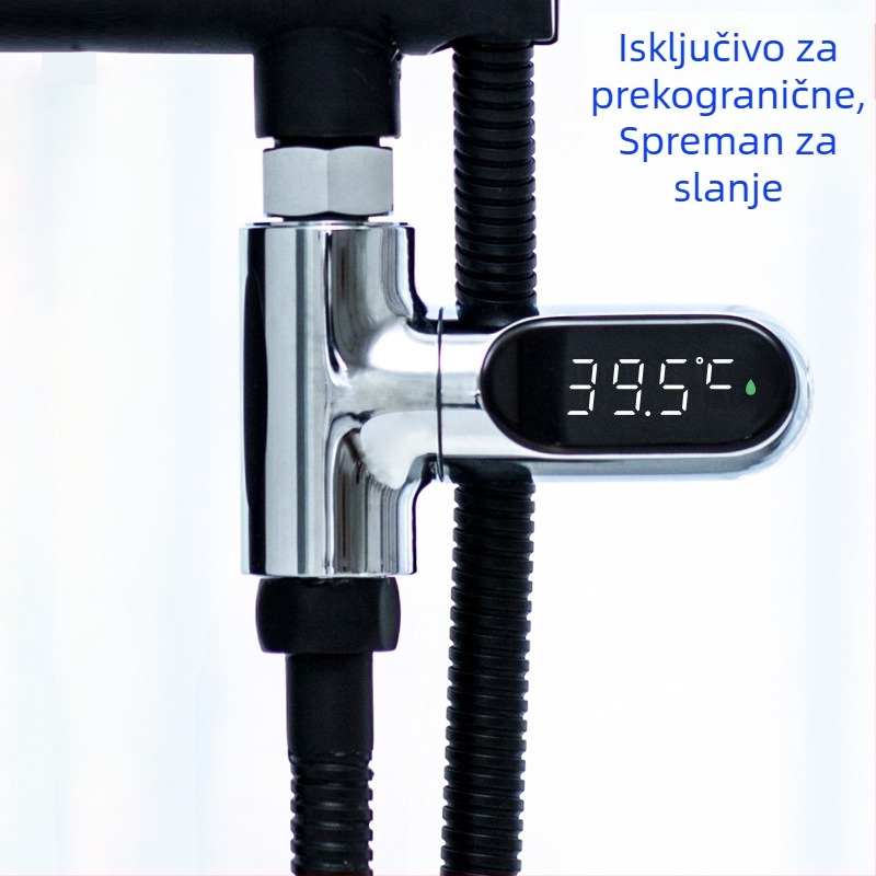 LED tuš termometar s preciznim vizualnim prikazom temperature vode, za tuširanje i kupanje bebe