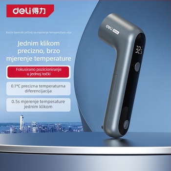 Deli Home Series infracrveni termometar, pištolj za mjerenje temperature ulja i vode, ručni