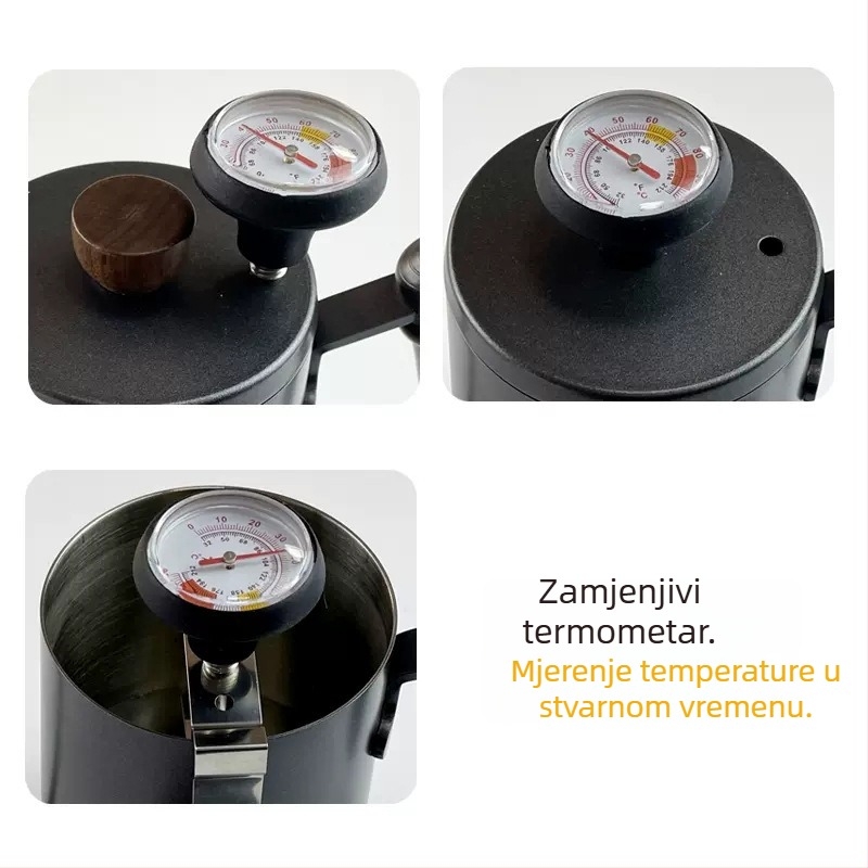 Termometar za kavu, vodeni termometar tipa, rezolucija 2°C, prilagodljiv, lansiran 2023., jednostavan stil