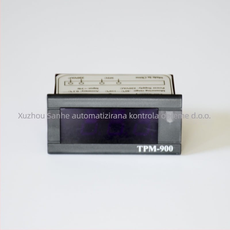 TPM-900 Ugradbeni digitalni termometar s prikazom za vitriner i zamrzivače; Elektronički mjerač temperature i vlage; Raspon temperature -40 do 110 °C; Rezolucija 0.1 °C; Točnost ±1 °C.