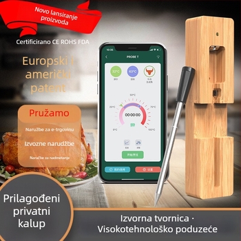 Vodootporni termometar za meso s Bluetoothom, za kuhinju, pećnicu i roštilj – bežično mjerenje temperature