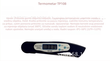 KTJ TP108-300℃ igličasti termometar, rezolucija 0.1°C, pakiranje 240 kom