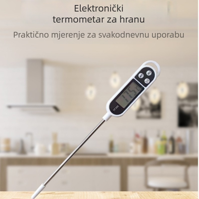 Hranomjer s digitalnim zaslonom, 0.1°C rezolucija, prilagodljive mogućnosti, pakiranje 200 komada