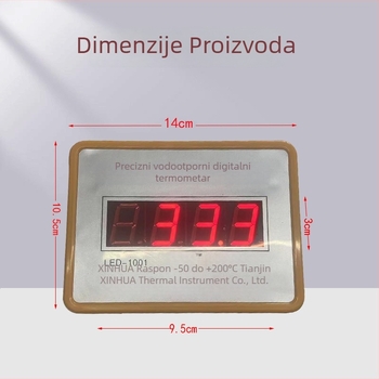Digitalni termometar sa sondom, visoke preciznosti za kotlove, industrijsku upotrebu i akvarije