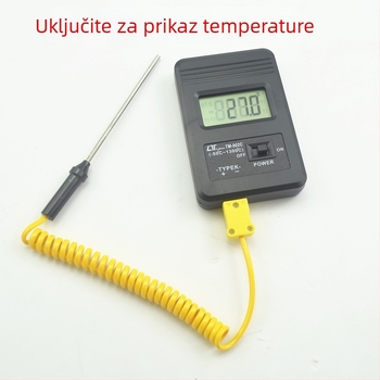 Ručni termometar s termoparom TM902C 1310 metalni temperaturni štap, -50 do 1300