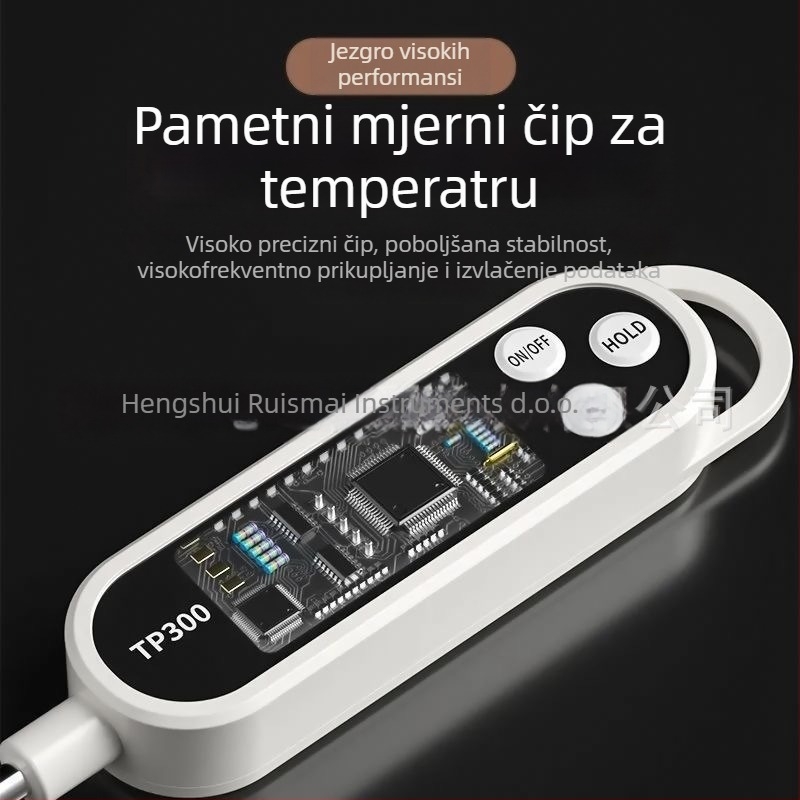 Tp300 Hrana termometar s sondom za kuhinju i roštilj — digitalni termometar, mjeri temperaturu vode, ulja i mlijeka