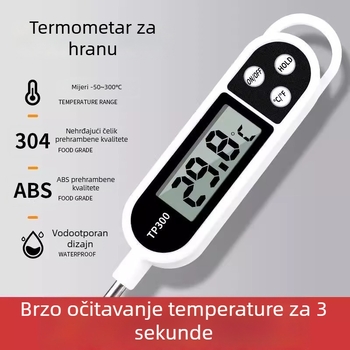 Kuhinjski digitalni termometar s sondom za vodu, ulje, mlijeko i tijesto za pečenje